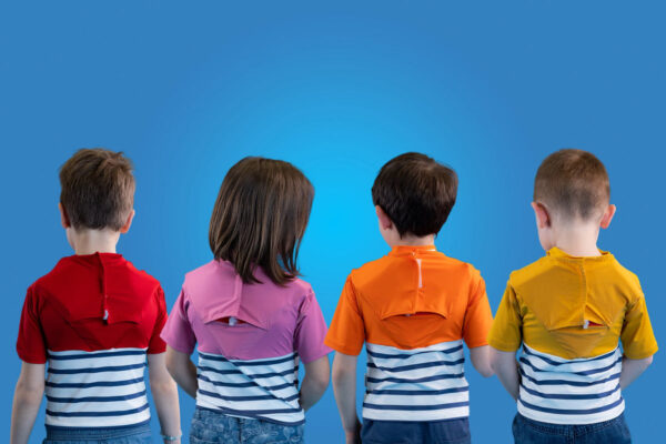 FLOATEE - Tee-shirt anti-noyade enfant marinière Bleu / Rouge – Image 8